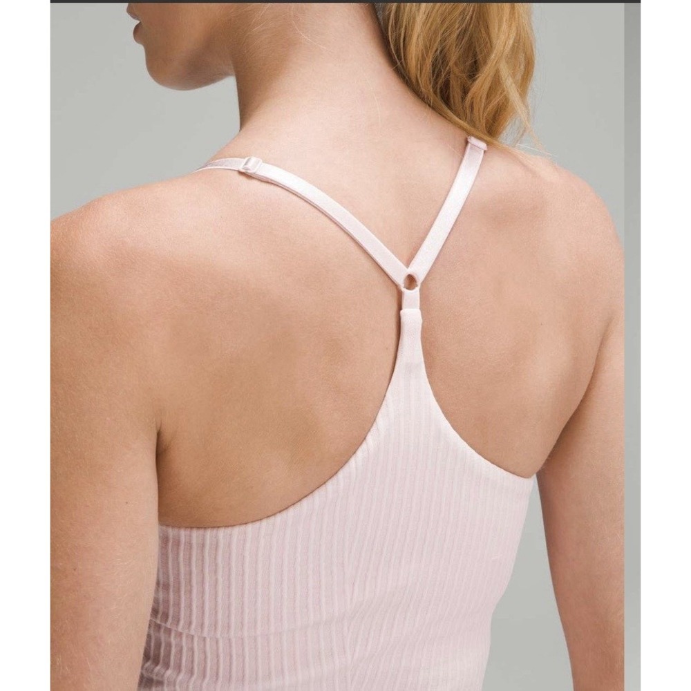 Lululemon | Women's | Athletic | Strappy Seamless Yoga Shelf Tank | Pink | 4